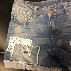 denim shorts
